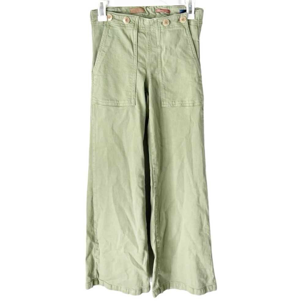 Anthropologie Pants Women's 25 The Kit High Rise Trouser‎ Green